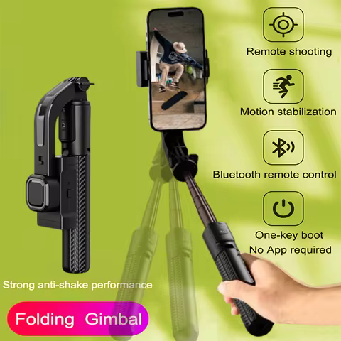 COOL DIER Selfie Tripod Bluetooth Gimbal Stabilizer 360 ° rotation stable shooting for Smartphone Li