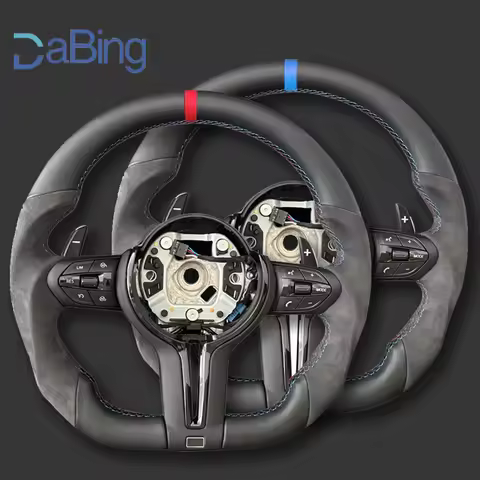 Flat Bottom For BMW F10 F20 F30 F32 F36 F80 F82 M3 M4 M Sport Leather Sport Steering Wheel