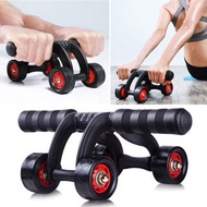 4-Wheel Abdominal Roller for Yoga, Gym + free mat + 4-Wheel Roller for Abdominal Exercise at Home ab