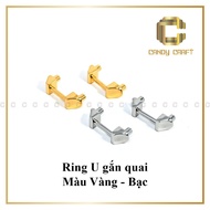 U Ring attached to bag strap size 1.6cm - handbag accessories