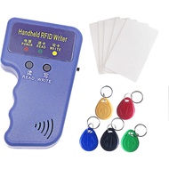 Handheld ID Copier RFID Smart ID Card Duplicator Used for T5577 keyfobs and Cards+5pcs T5577 Keychai