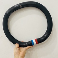 Bọc Tay Lái Bọc Vô Lăng Cho Xe Peugeot 2008 3008 5008 mẫu Cờ Pháp có logo cao cấp - Mộc Lan Phụ Kiện