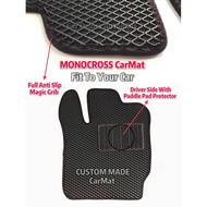 floor mat﹢ CX5 CX-5 MONOCROSS CarMat Customize Car Floor Mat Black With Red Lining (3 pcs) No Smell,Durable,Water Proof,