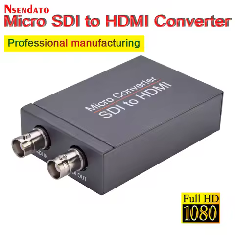 SDI to HDMI HDMI to SDI Converter Adapter Mini 3G HD SD-SDI Video Micro Converter with Audio Auto Fo