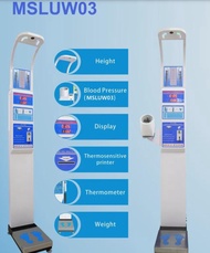 Ultrasonic Height and Weight BMI  Smart  Body Fat Weight Scale Machine Digital Weighing Scale