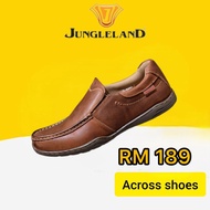 💯 Original  JUNGLELAND  Leather Men Shoe JGLC-8037-BROWN ACROSS SHOES