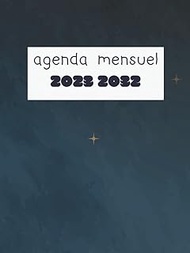 agenda mensuel 2023 2032: Calendrier Mensuel 120 Mois avec Jours Fériés de la France / Grand Format 