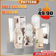 Full Length Standing Mirror Wall Arch Mirror Wave Mirror Cermin Panjang