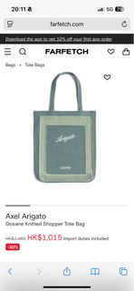 Axel arigato knitted tote bag