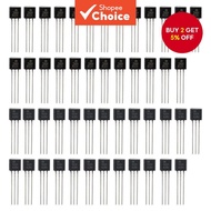 50PCS TO-92 Bipolar Junction Transistor (BJT) Kit: 2N5551 and 2N5401 NPN Switching Transistors  50PC