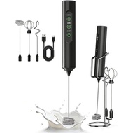 2026 Rechargeable Handheld Milk Frother with 3 Speed & 3 Detachable Whisks + Stand, Electric  Mixer 