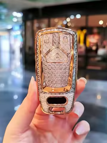 Suitable for Audi keycase A6L A4 Q5L a3 a5 Q3 Q2L A7 A8 q4etron TT RS keycover keyshell keychain23 n