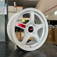 [OFFSET ET35] 15x7 ET35 4H100 / 4H114.3 - Glossy Black, White (Thailand Rim)