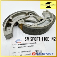 SM SPORT 110/E N2 110E N2 SM SPORT BRAKE SHOE LINING BRAKE BREK BELAKANG DRUM P04424300-371