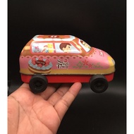 รถ ของเล่น สังกะสี   Vintage Japanese Peko &amp; Poko Sweets Town Tin toy Car Japan import   RARE !!!