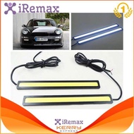 iRemax 2pcs Waterproof 12V LED COB Car Auto DRL Driving Daytime Running Lamp Fog