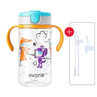 Evorie Trian กระติกน้ำ เหมาะสำหรับ 1-3 ปี แก้วน้ำเด็ก ขวดน้ำเด็ก กันสำลัก แก้วหลอดดูด -Under the Sea