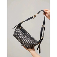 Dior Women's Bag D-journey Blue Jacquard hobo Stray Bag Shoulder Messenger Bag Handbag Female Bag