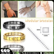 Italian Fashion Charm Bracelet 9mm Gold Silver Black Bracelet DIY Jewelry Basic Chain module charm b