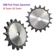 1pcs 08B Flat Chain Sprocket 10/11/12/13/14/15~25 Teeth Pitch 12.7mm A3 Steel Industrial Drive Sproc