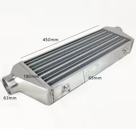 450*180*65mm Universal Turbo Intercooler bar&plate OD=63mm Front Mount intercooler