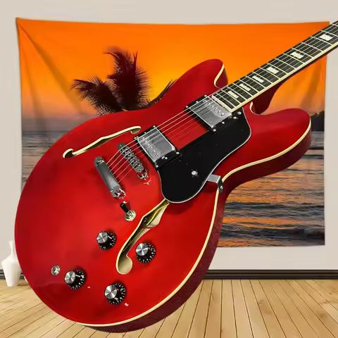 40 Inch Red ES335 Guitar Maple Body HH Pickup Fixed Bridge 22 Tone Rock Music Free Shipping
