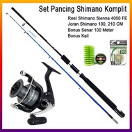 Terlaris Promo Set Pancing Shimano Sienna 4000 Joran Shimano Original