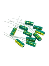 10pcs 22UF 50V 105C อิเล็กโตรไลท์ คาปาซิเตอร์  ตัวเก็บประจุ capacitor
