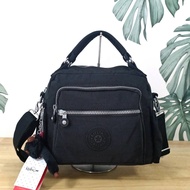 KIPLING Square Handbag &amp; Shoulder bag กระเป๋าถือหรือสะพายข้าง ขนาดกลาง วัสดุ Polyester 100%