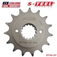 S-TEEL Front Spocket 525 - 15T / Motorcycle for DUCATI 950 MULTISTRADA / MULTISTRADA S (ST740-15T)