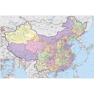 Rainbow Gradient China World Geography Puzzle Kayu Dewasa 5000 Keping 1000 Keping Mainan Pendidikan 
