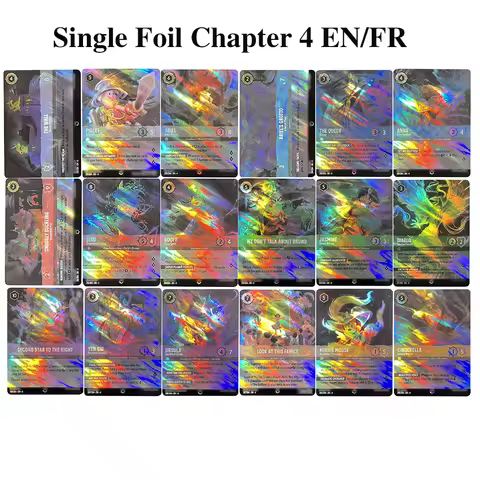 Lorcana Enchanted Foil Proxy Cards Ursula's Return Chapter 4 Cinderella Diablo Devoted Herald Sisu A