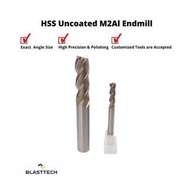 HSS Uncoated M2Al Endmill  4F Dia 24-30mm