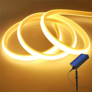 24V COB Solar Neon Light Strips DC 24V Flexible Lights Waterproof IP67 Warm White 1m 2m 3m 4m 5m LED