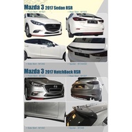 Mazda 3 sedan hatchback 2017 2018 2019 2020 OEM RSR Bodykit body kit front side rear skirt lip boot 