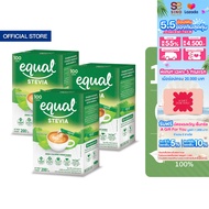 [3 กล่อง] Equal Stevia หญ้าหวาน อิควล สตีเวีย ผลิตภัณฑ์ให้ความหวานแทนน้ำตาลจากหญ้าหวานธรรมชาติ ขนาด 