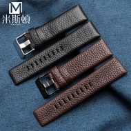 Suitable for Substitute Diesel Genuine Leather Watch Strap DZ4343DZ1657DZ4323 Men Women Couple Watch