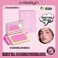 MISSLYN - FAKE IT TILL YOU MAKE IT Powder Blush, Matte Powder Blush With Mirror, High Color Payoff, 