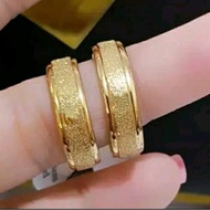 Sand Ring Made of anti-fade coin, anti-rust, 24K gold plated jewelry, gold jewelry - Size 16