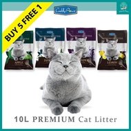 [Cuddly Paws] 6 Bags x 10L! Premium Clumping Cat Litter Sand 10L