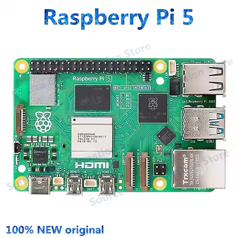 Raspberry Pi 5 Development Board 2GB/4GB/8GB/16GB AI Artificial Intelligence Programming Single Boar