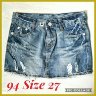 ◲ ☌ ◰ DENIM SKIRTS ( PRE-LOVE ) SIZE 28 - 32