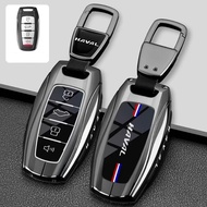 Haval H6 Hev Key Cover Steel Case Car Casing Holder Cover Kunci Haval H6 Accessories