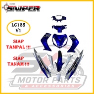 [FULL TANAM ] SNIPER COVERSET LC LC135 V1 JUPITER MX BLUE / BIRU JUPITER MX