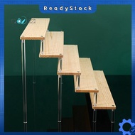 gzhxdiiziDisplay Stand Ladder Figure Stand Solid Wood Display Stand Figure Doll Cupcake Cosmetics Je