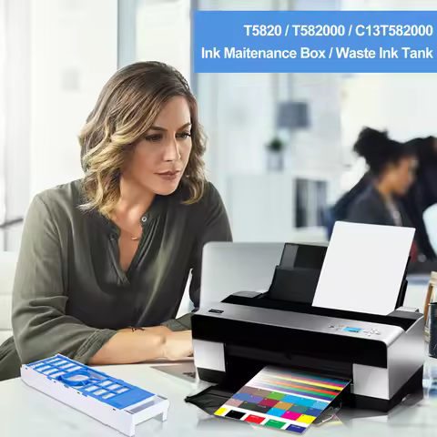 T5820 Maintenance Box Installed With Chip for EPSON Stylus Pro 3800 3800C 3850 3880 3885 3890 PX5800