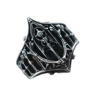 Retro Gothic Architecture Ring Dream Gallery Style Light Luxury Vintage Ring For Women Men Fashion J