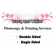 A4 printing and photostat service(RM0.07 per for double page)