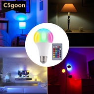 C5GOON 9/12/15W E27 RGB LED Light Bulb 220V with Remote Control 24 Control Color Changing Multicolor