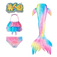 [Children's Swimwear] Girls' Swimwear Mermaid Tail Swimwear Children's Bikini Suit Girls' Mermaid Sw